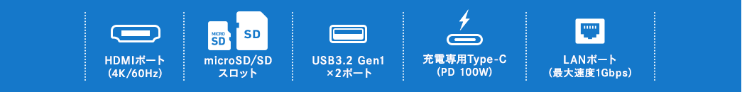 HDMI|[g micsoSD/SDXbg USB3.2 Gen1~2|[g [dpType-C LAN|[g