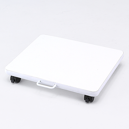 【クリックで詳細表示】床置プリンタ台(小型レーザープリンタ・インクジェット複合機対応・ホワイト) 100-LPS003W