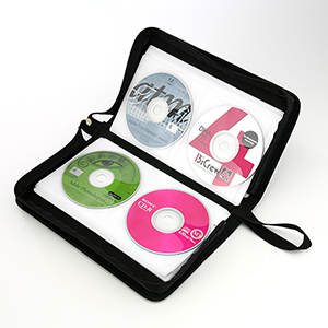 【クリックで詳細表示】大容量CD・DVDケース(96枚収納) 200-FCD023