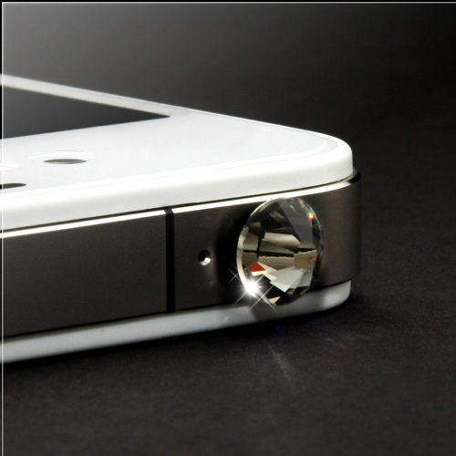 【クリックでお店のこの商品のページへ】イヤホンピアス(iPhone 5s・5c・スマートフォン対応・クリアブラック) 200-IPP001BK