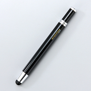 【クリックでお店のこの商品のページへ】【わけあり在庫処分】 ボールペン付きタッチペン(スマートフォン＆タブレットPC用・ブラック) 200-PEN004BK