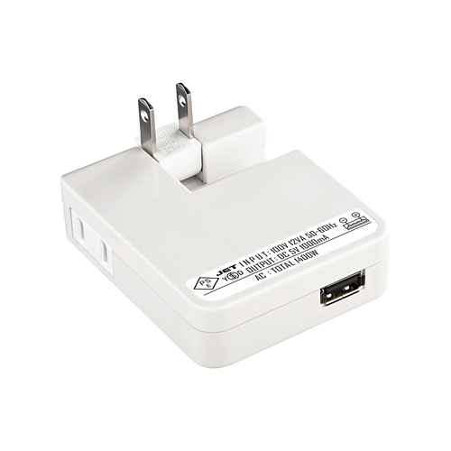 【クリックで詳細表示】【わけあり在庫処分】スマートフォンUSB充電器(電源1個口・出力1A・USB1ポート・ホワイト) ACA-IP26SW