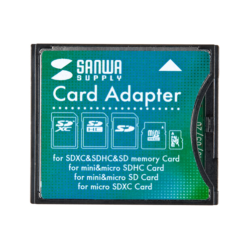 【クリックでお店のこの商品のページへ】SDXCカード用CF変換アダプタ ADR-SDCF2
