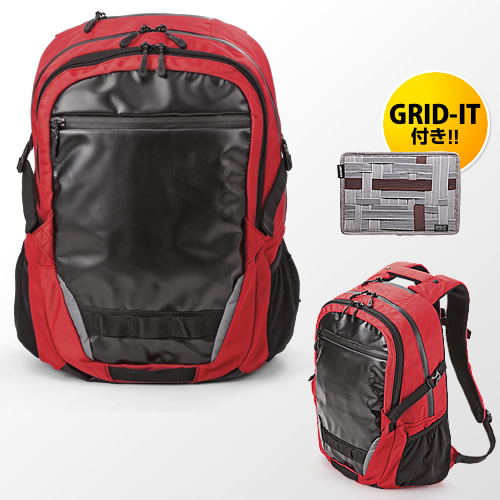 【クリックで詳細表示】バックパック ノートPC・タブレットPC対応(「GRID-IT！」付属・Cocoon Sport Backpack・レッド) CBP750RD
