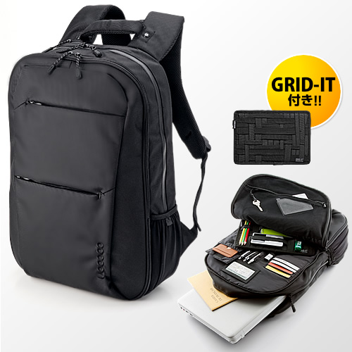 【クリックで詳細表示】バックパック ノートPC・タブレットPC対応(「GRID-IT！」付属・Cocoon Professional Backpack・ブラック) CBP751BK
