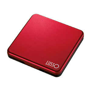 【クリックで詳細表示】【わけあり在庫処分】 LUSSO SDカードケース (SDカード 2枚、microSD 8枚・マットメッキレッド) FC-MMC13MR