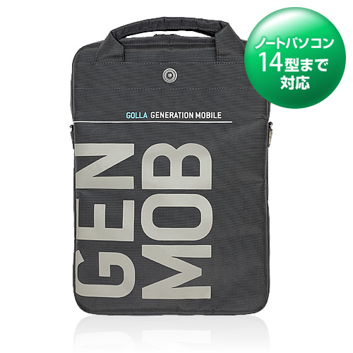 【クリックでお店のこの商品のページへ】【わけあり在庫処分】 ノートパソコン対応ショルダーバッグ 「GOLLA Laptop Bags STARAW」 14型対応・グレー G1120