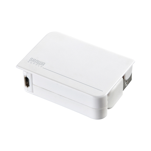 【クリックで詳細表示】USB変換アダプタケーブル(microUSB・ミニUSB・巻き取り・ホワイト) KU-M05MCMBW