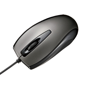 【クリックでお店のこの商品のページへ】光学式マウス(ダークシルバー) MA-115HDS