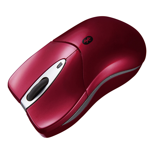 【クリックでお店のこの商品のページへ】ワイヤレスレーザーマウス(Bluetooth3.0対応・超小型・レッド) MA-BTLS21R