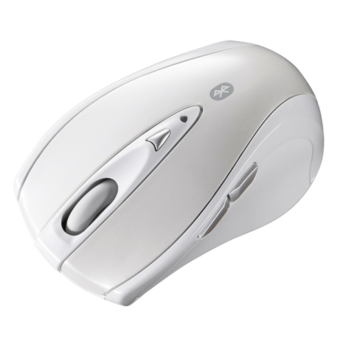 【クリックでお店のこの商品のページへ】Bluetoothレーザーマウス(Bluetooth3.0・ホワイト) MA-BTLS23W