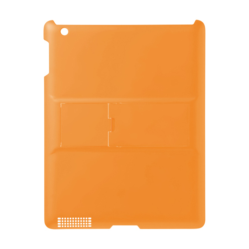 【クリックでお店のこの商品のページへ】【わけあり在庫処分】 iPadハードスタンドカバー(オレンジ) PDA-IPAD38D
