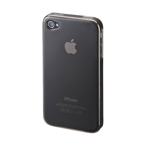 【クリックで詳細表示】【わけあり在庫処分】 iPhone 4S ケース(TPUケース・ブラック) PDA-IPH41BK