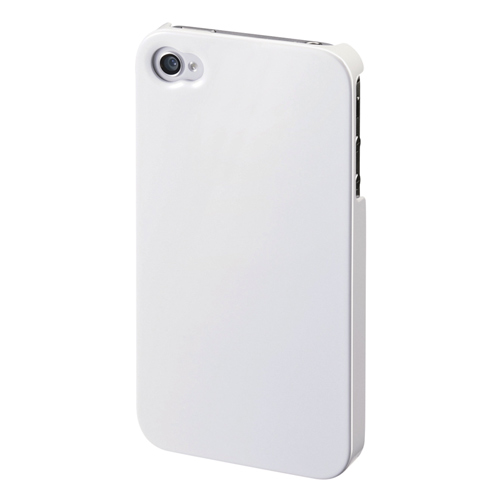 【クリックでお店のこの商品のページへ】【わけあり在庫処分】 iPhone 4S ケース(ハードケース・ホワイト) PDA-IPH43W