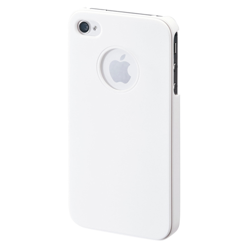【クリックで詳細表示】【わけあり在庫処分】 iPhone 4S/4 ケース(ラバーコーティングハードケース・ホワイト) PDA-IPH46W
