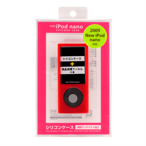 第5世代iPod nano専用シリコンケース（レッド）[PDA-IPOD37R]