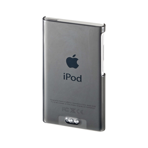 【クリックでお店のこの商品のページへ】【わけあり在庫処分】iPod nano第7世代ケース(ハードケース・クリアブラック) PDA-IPOD72BK