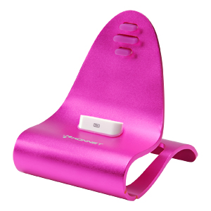 【クリックでお店のこの商品のページへ】iPhone・iPod充電アルミスタンド(ピンク) PDA-STN6P