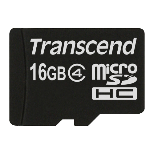 【クリックで詳細表示】microSDHCカード 16GB class4 Transcend社製 TS16GUSDC4 TS16GUSDC4
