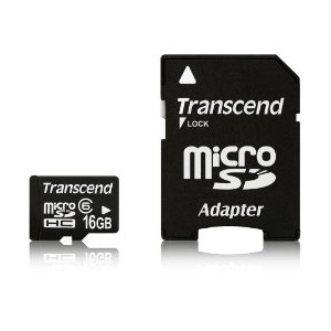 microSDHC 16GB Class6 Transcend TS16GUSDHC6