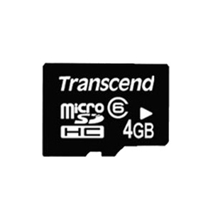 microSDHC 4GB Class6 Transcend TS4GUSDC6