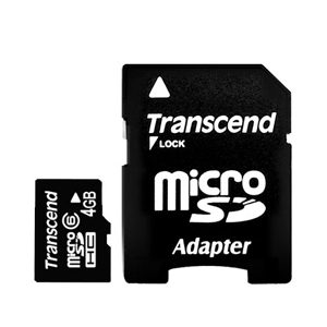 microSDHC 4GB Class6 Transcend TS4GUSDHC6