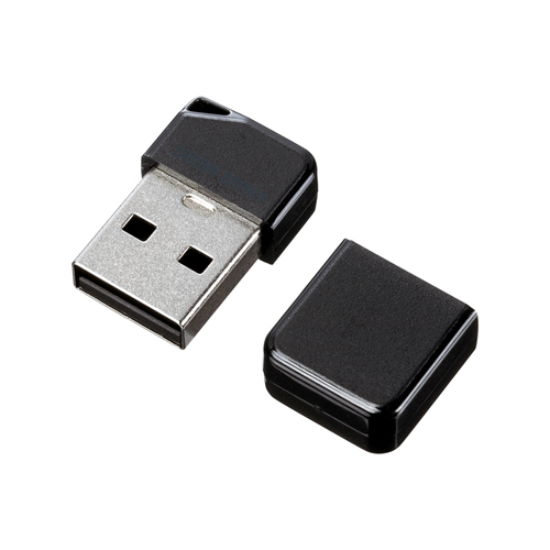 【クリックでお店のこの商品のページへ】USBメモリ16GB(USB2.0・超小型・ブラック) UFD-P16GBK