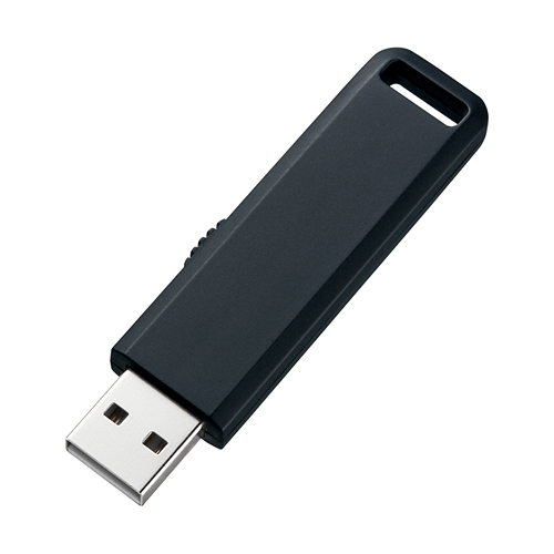 【クリックでお店のこの商品のページへ】USBメモリ(2GB・ブラック) UFD-SL2GBK