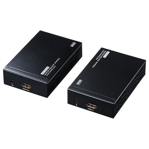 【クリックで詳細表示】HDMI延長アダプタ 100m(エクステンダー・PoE対応・送受信セット) VGA-EXHDPOE
