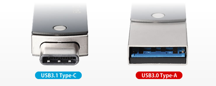 USBメモリ（USB3.1 Type-C・USB3.0・容量16/32/64GB・高束・キャップ 