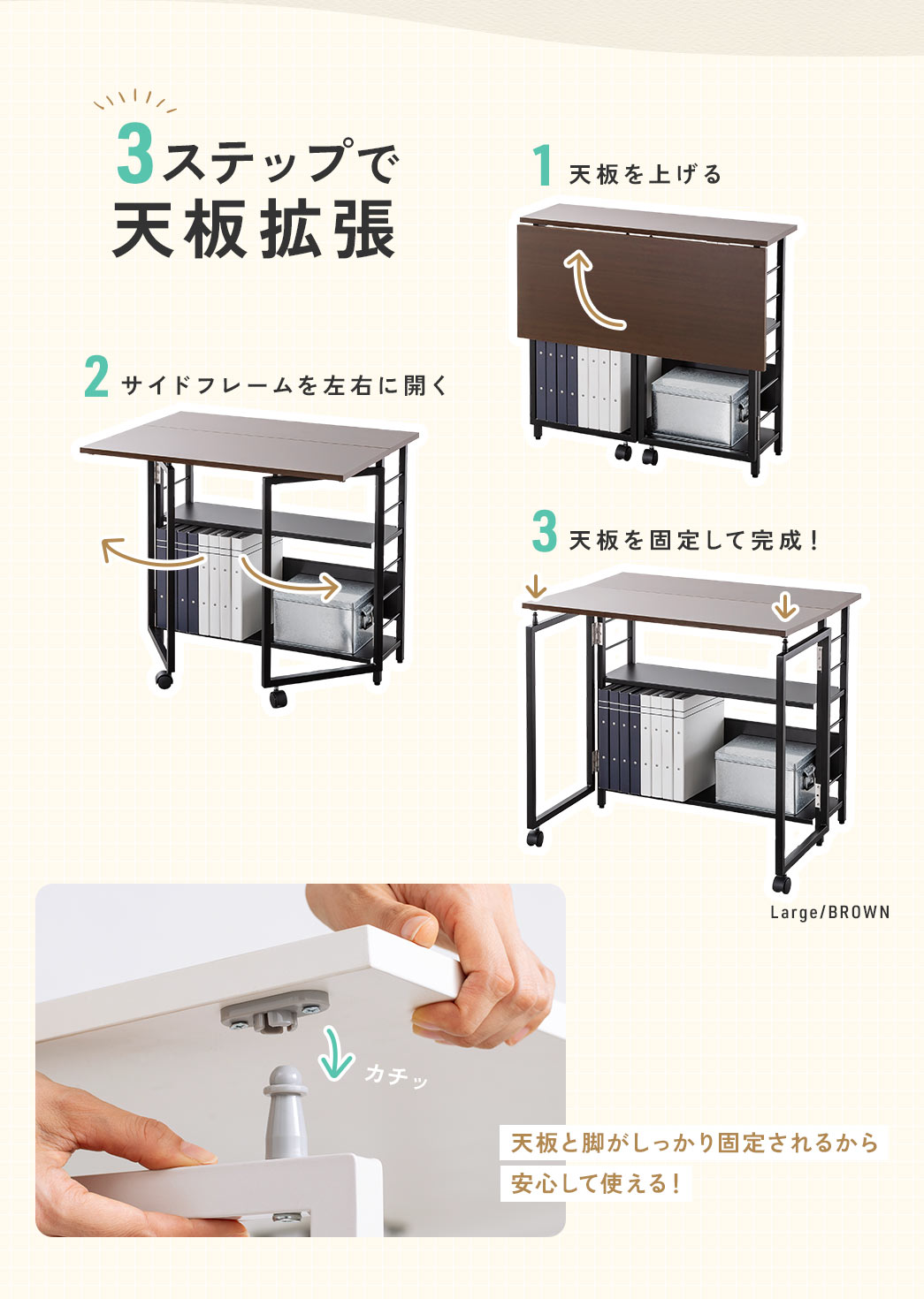 �V�g���͓V���グ��A�T�C�h�t���[�������E�ɊJ���A�V���Œ��3�X�e�b�v�Ŋ����I�V�Ƌr����������Œ肳��邩�� ���S���Ďg����I