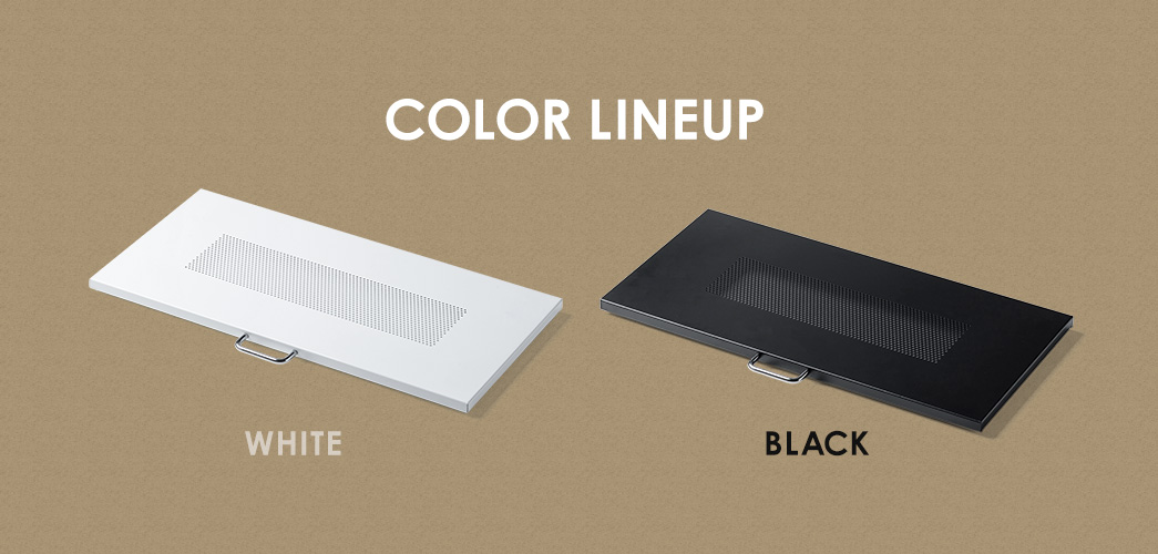 �J���[���C���i�b�v�̓z���C�g�ƃu���b�N��2��ނ����p�ӂ��Ă��܂��B