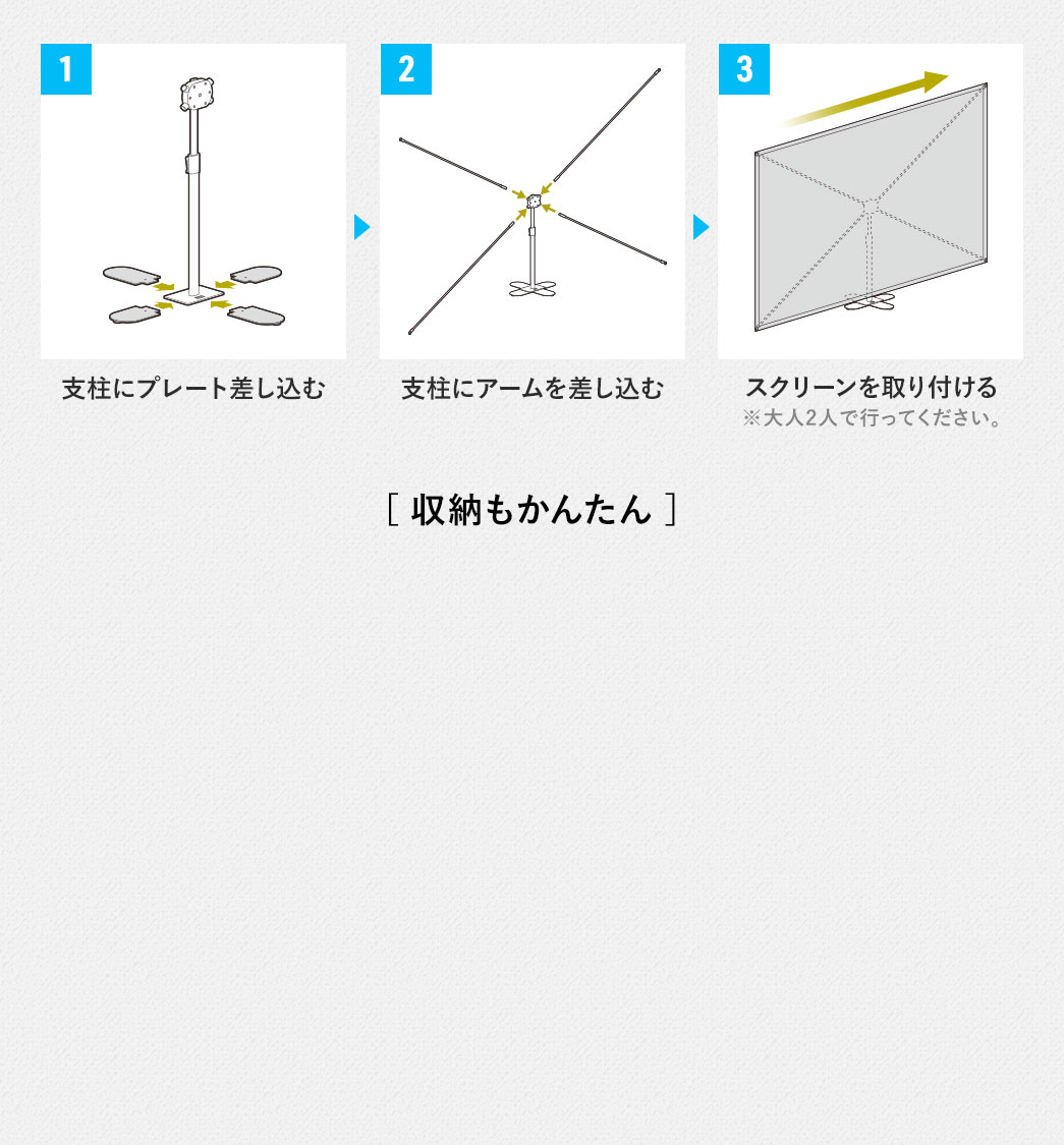 1�A�x���Ƀv���[�g�������ށB2�A�x���ɃA�[�����������ށB3�A�X�N���[�������t����B����l2�l�ōs���Ă��������B���[�����񂽂�ł��B