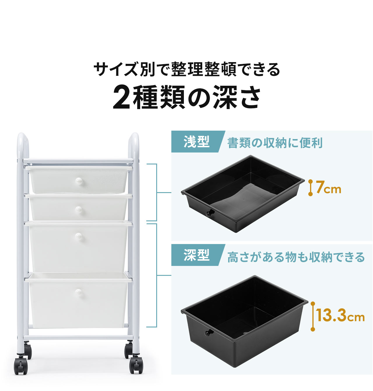 �T�C�Y�ʂŐ������ڂł����^�Ɛ[�^��2��ނ̐[��