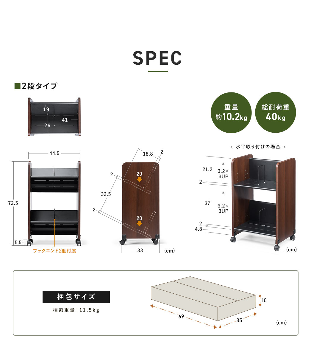 SPEC 2i^Cv dʖ10.2kg ω׏d40kg