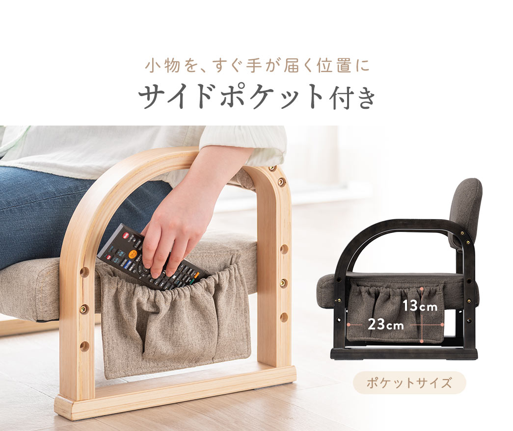 �������A�����肪�͂��ʒu�ɃT�C�h�|�P�b�g�t���B�|�P�b�g�T�C�Y�͕�23cm�~����13cm�ł��B