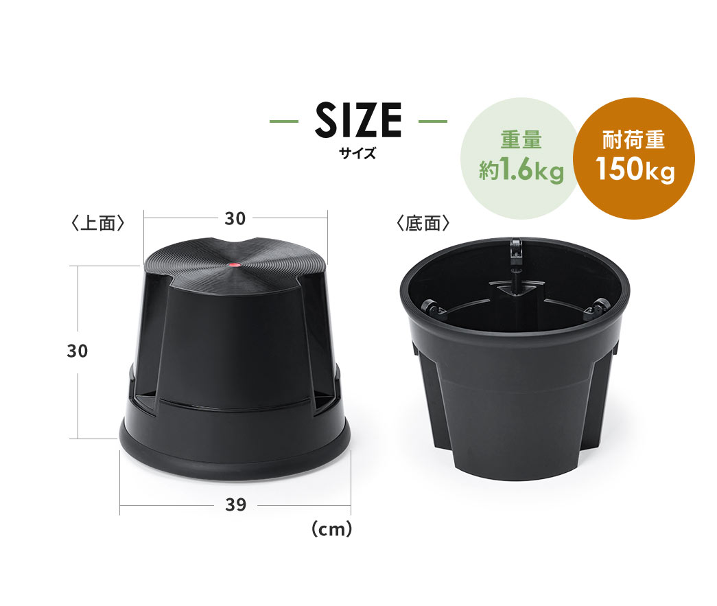 SIZE�A�d�ʖ�1.6kg�A�ω׏d150kg�B