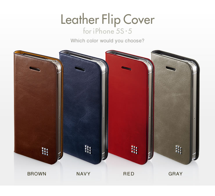 Leather Flip Cover for iPhone 5sE5