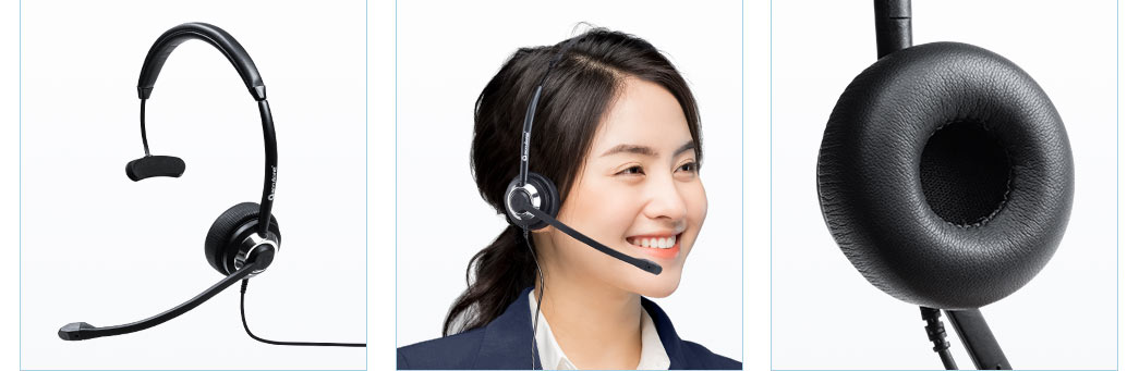 電話機用ヘッドセット（RJ-9接続・片耳タイプ・コールセンター・ノイズ 