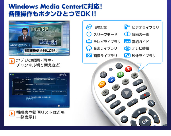 Windows Media Center対応