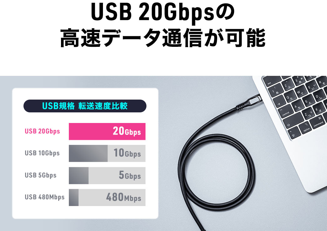 USB 20Gbps f[^ʐM\