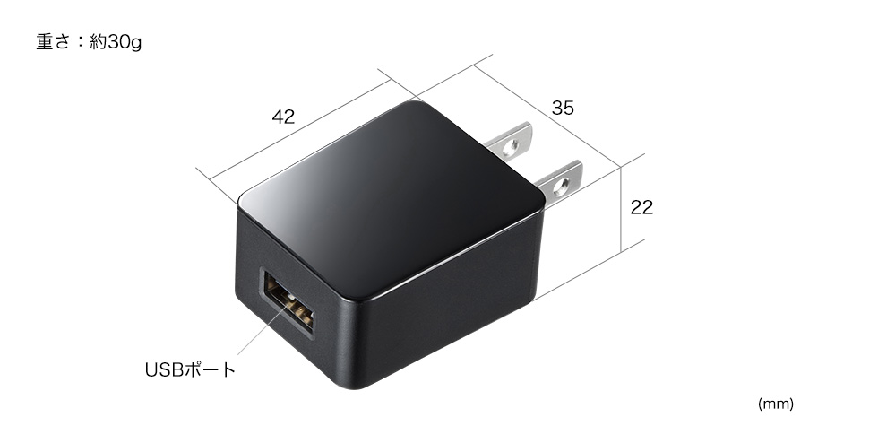 USB 充電器 ACA-IP49BKの販売商品 |通販ならサンワダイレクト