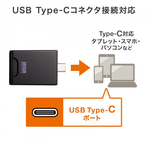 USB Type-Cコネクタ接続対応