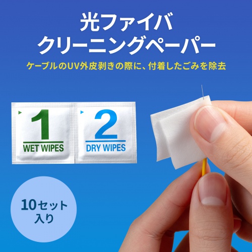 ���t�@�C�o�P�[�u���E�R�l�N�^��[�ɕt���������݂���������N���[�j���O�y�[�p�[�B