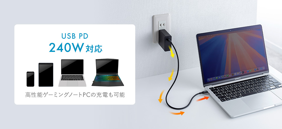 USB PD240W̋}[dAlXType-CfoCXɑΉ