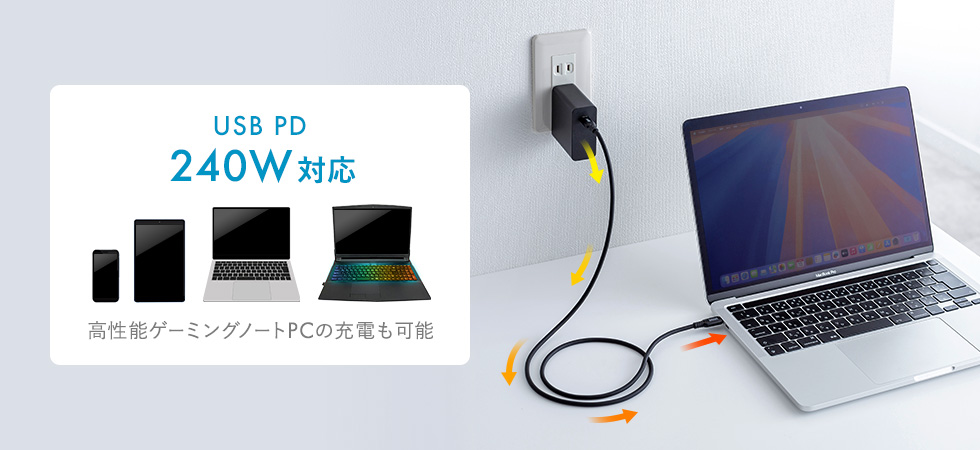 USB PD240W̋}[dAlXType-CfoCXɑΉ