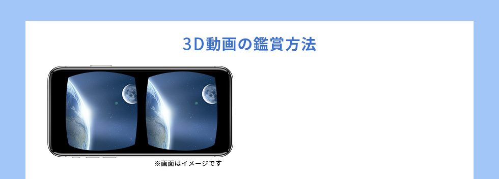 3D動画の鑑賞方法
