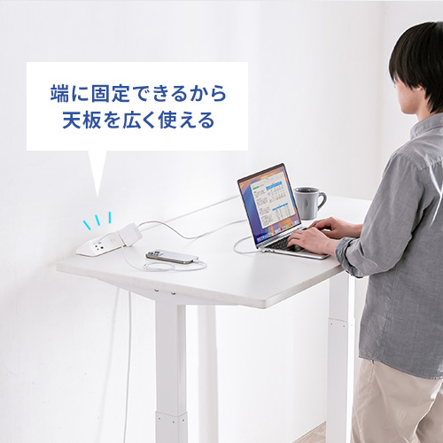 �f�X�N�T�C�h�ɋ��ނ����ŌŒ�ł���N�����v��