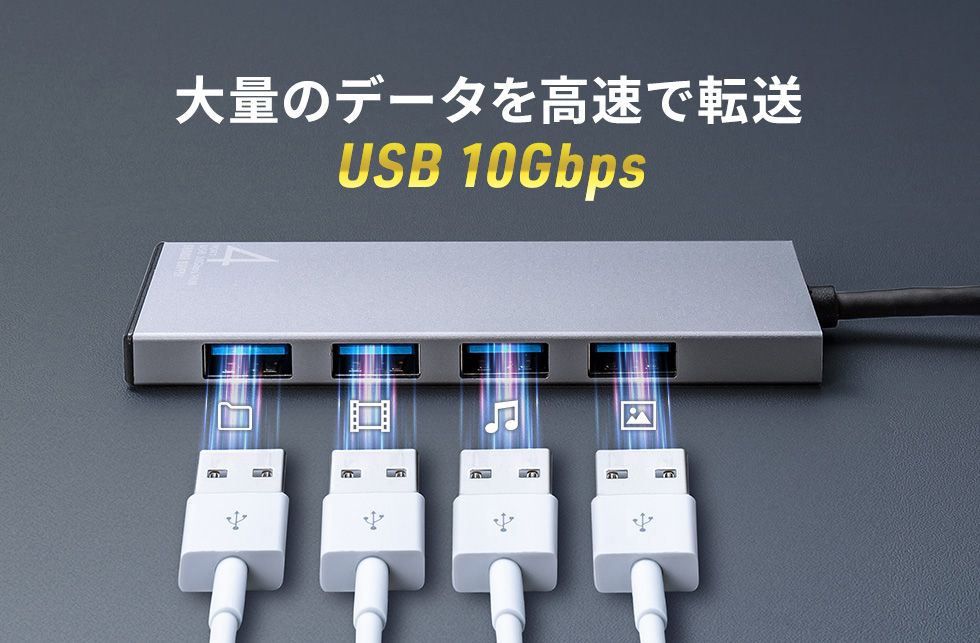 ʂ̃f[^œ] USB 10Gbps