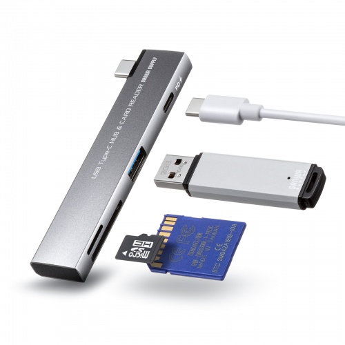 USB A�~1�AType-C�~1�A�J�[�h���[�_�[2��𓋍�